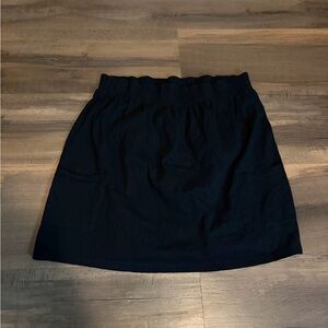 Bugle Boy Black Mini Skirt with Elastic Waist and Pockets